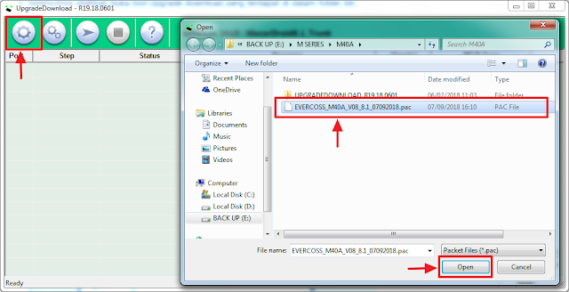 Masukkan firmware evercoss M40A Masukkan firmware untuk flash evercoss M40A