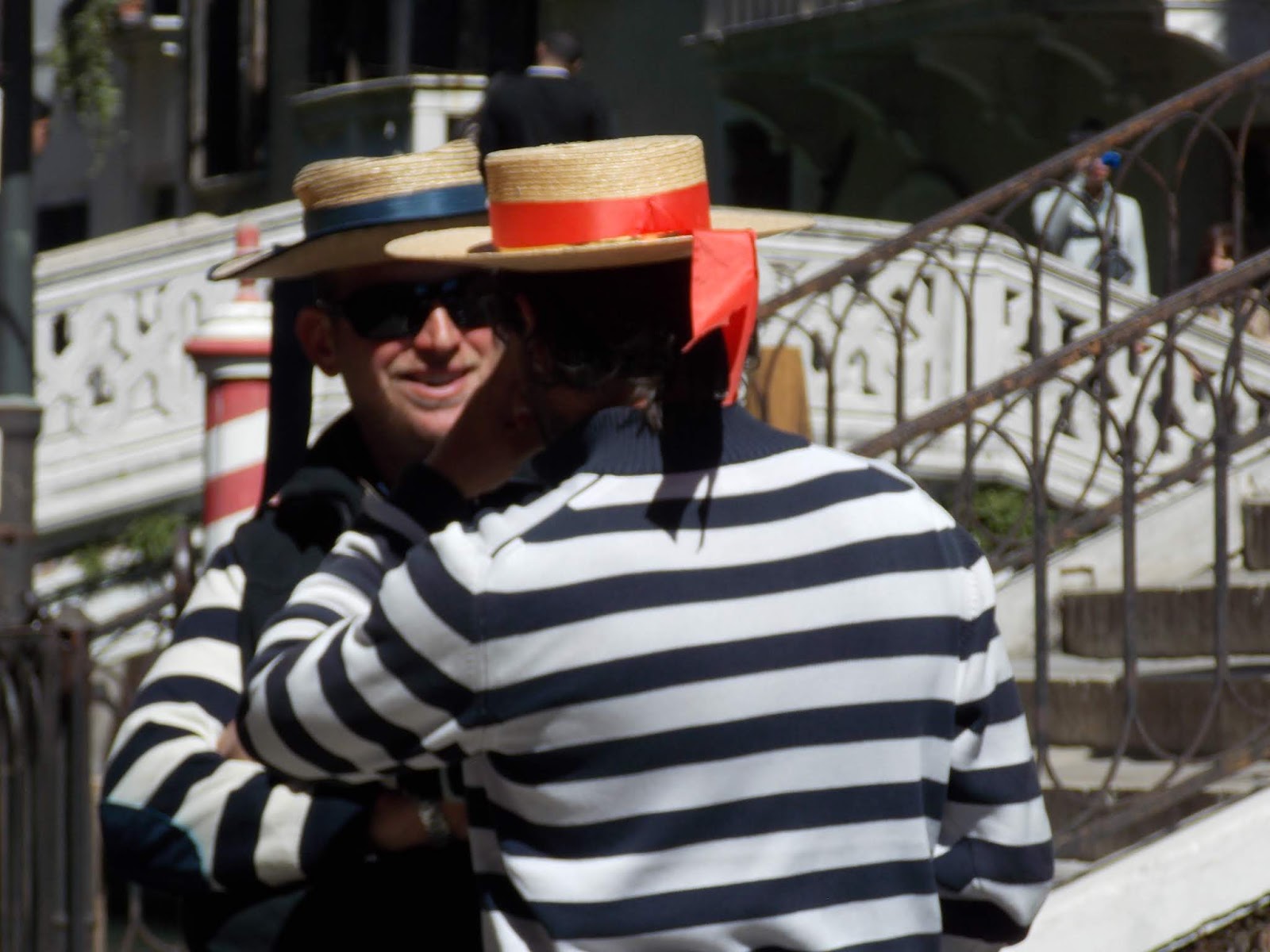 Home To Italy Venice What do gondoliers wear on their feet?
