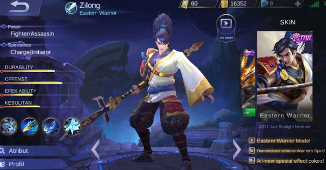 Guide dan Strategi bermain Zilong