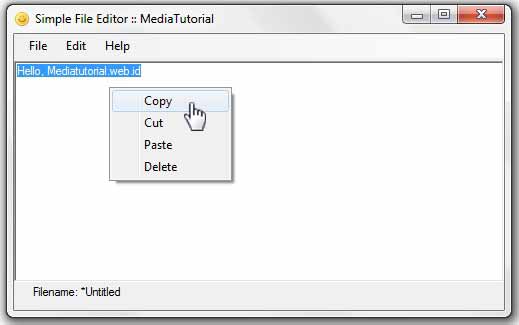 Simple Editor. Simple edit