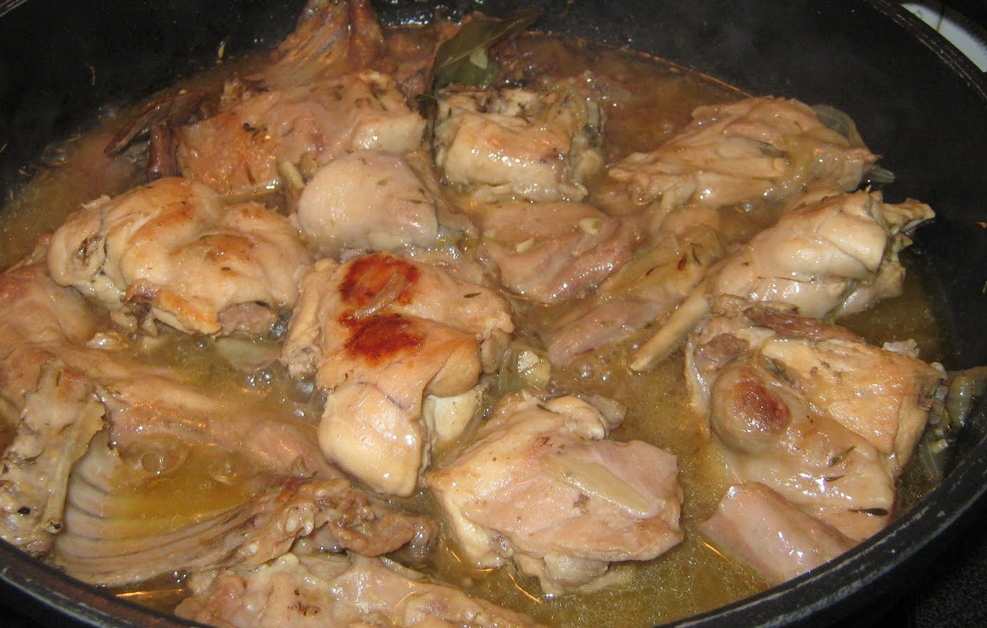 Casserole of Francolin,Partridge, Guineafowl or Doves