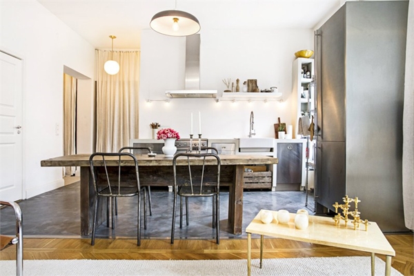 cozinha integrada com sala