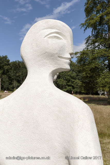 Back to Back by Lilly Henry sculpture is a stone resin of a head and shoulders profile