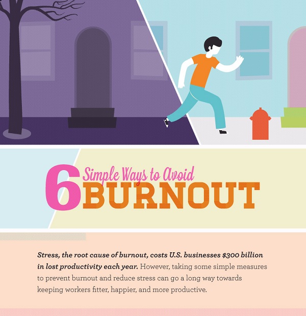 Infographic 6 Simple Ways To Avoid Burnout Title