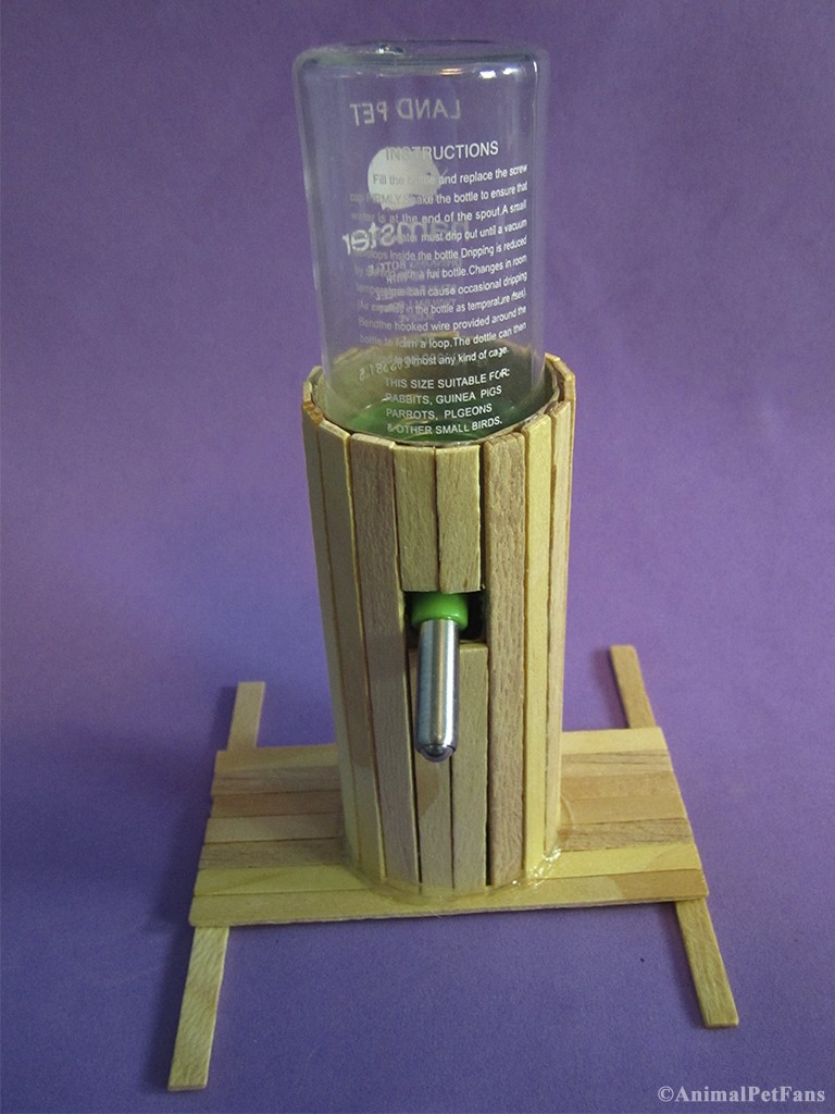 AnimalPetFans DIY Como fazer um suporte para bebedouro de hamster