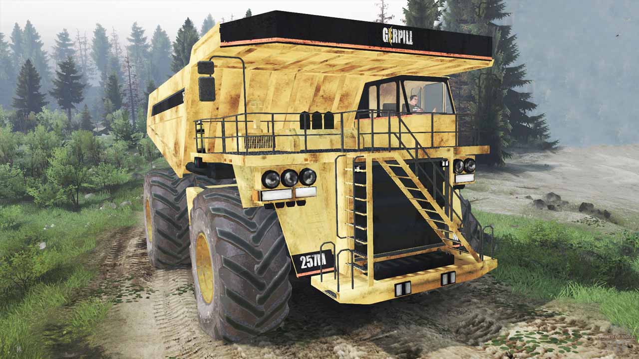 Mod Truck Proyek/Alat Berat Caterpillar 8x8 spintires Terbaru