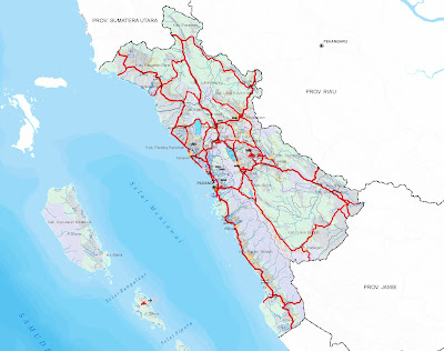 Peta Jalan di Sumatera Barat