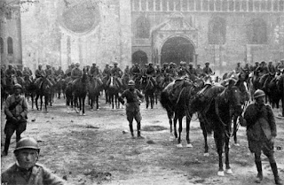 Italian troops in Trento on November 3, 1918, in the final hours of the Battle of Vittorio Veneto