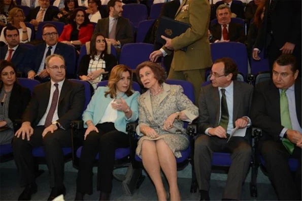 Queen Sofia attends the ceremony to mark the 40th anniversary of the Reina Sofia University Hospital