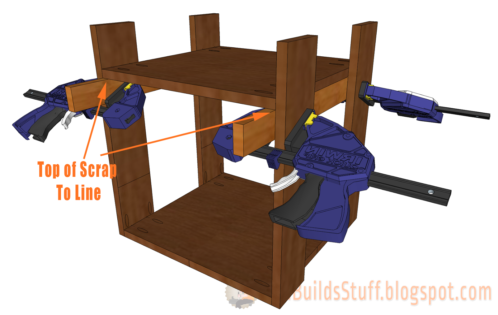 Easy Simple Plywood Nightstand Plans