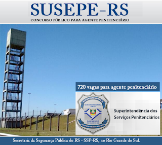 edital Concurso Susepe - RS 2017.
