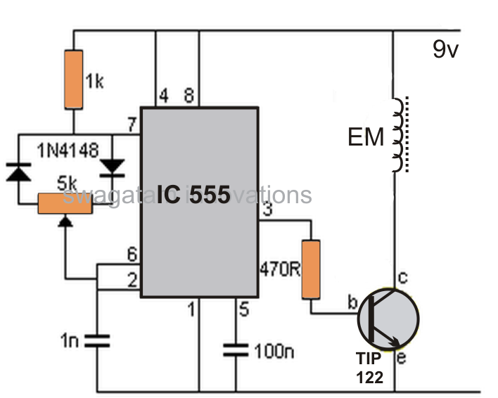 Making an Adjustable Electromagnet Circuit | Circuit Diagram Centre