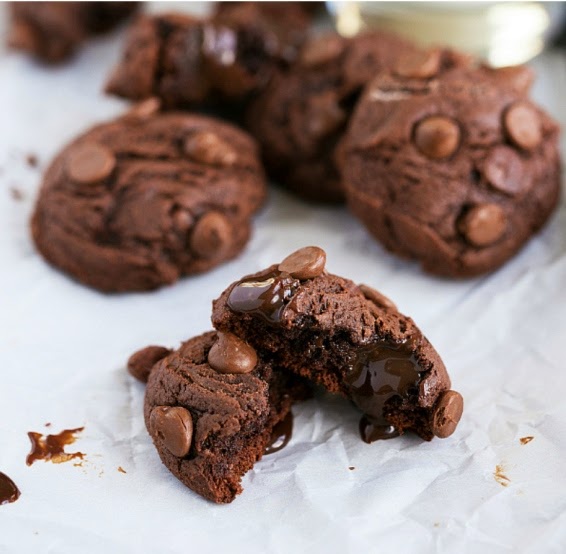 TripleChocolate Hot Fudge Brownie Cookies Kitchen Vista's