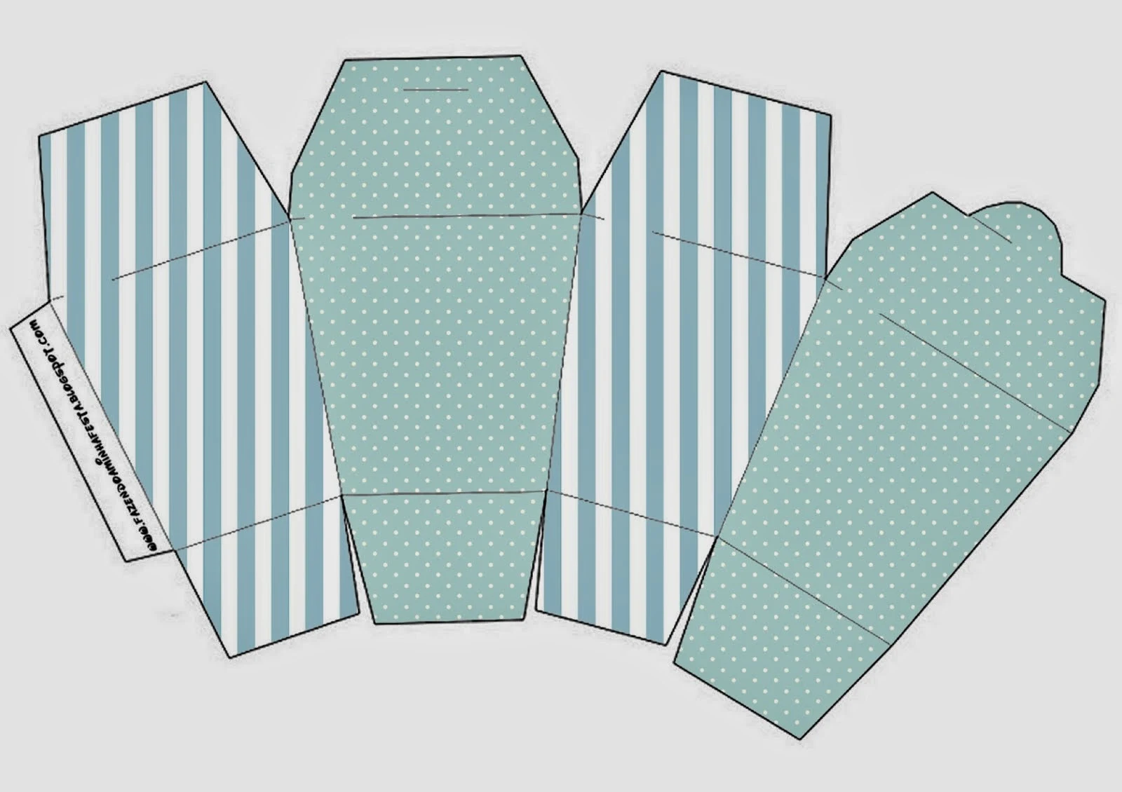 Light Blue and White Stripes and Polka Dots Free Printable Boxes. - Oh ...