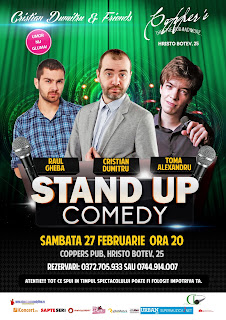 Stand-Up Comedy Sambata 27 Februarie Bucuresti Stand-Up Comedy Sambata 27 Februarie Bucuresti