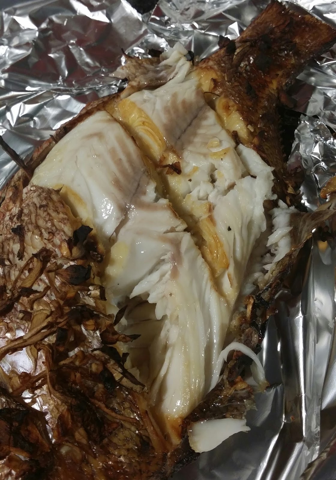 Grill Red Snapper Chinese Style