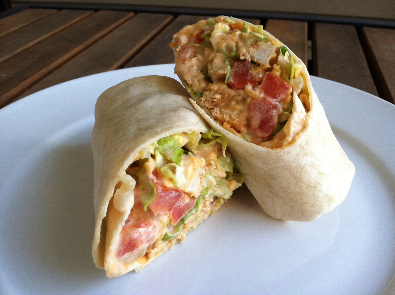 A Taste of Home Cooking Buffalo Chicken Wraps