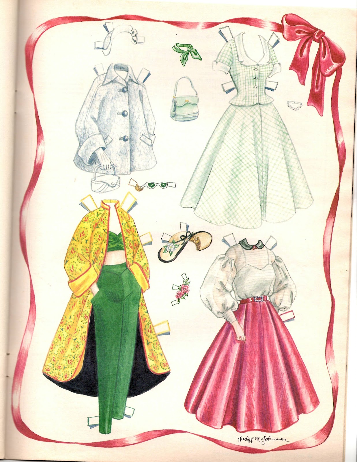Miss Missy Paper Dolls Faye a fashion doll of the 50s