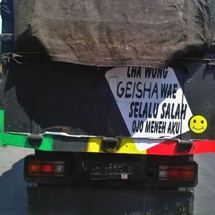 Tulisan Bak Truk Isi Hati Sopir Tulisan Bak Truk Isi Hati Sopir