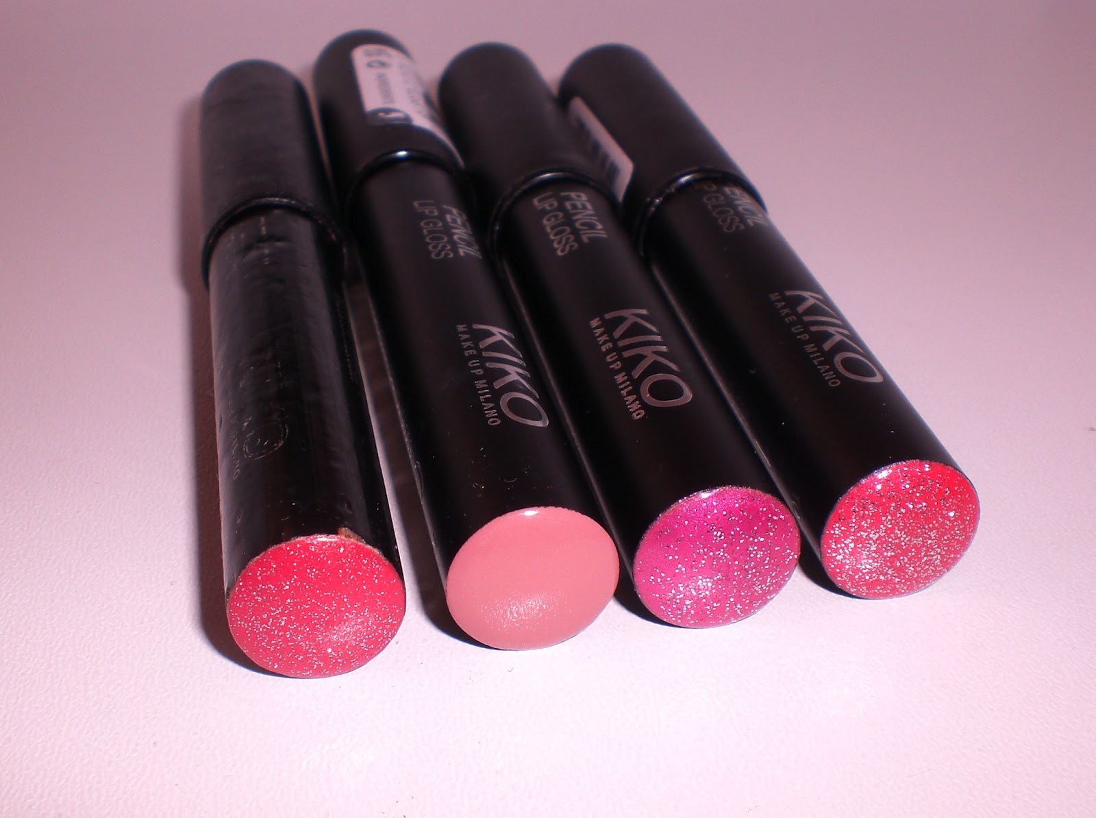 The taste of ink Kiko Pencil lipgloss 05, 08, 15, 16