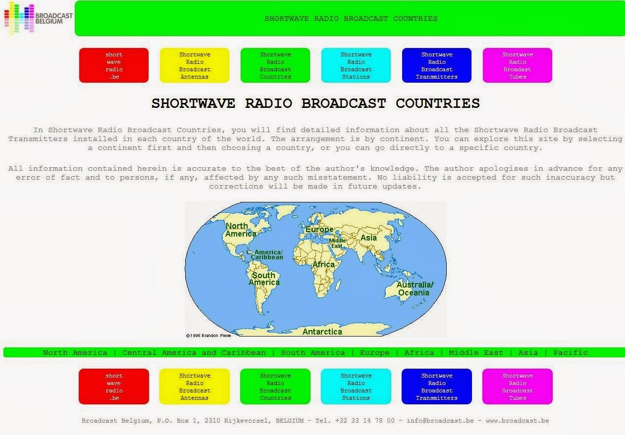 AIR RADIORAMA SHORTWAVE RADIO BROADCAST COUNTRIES