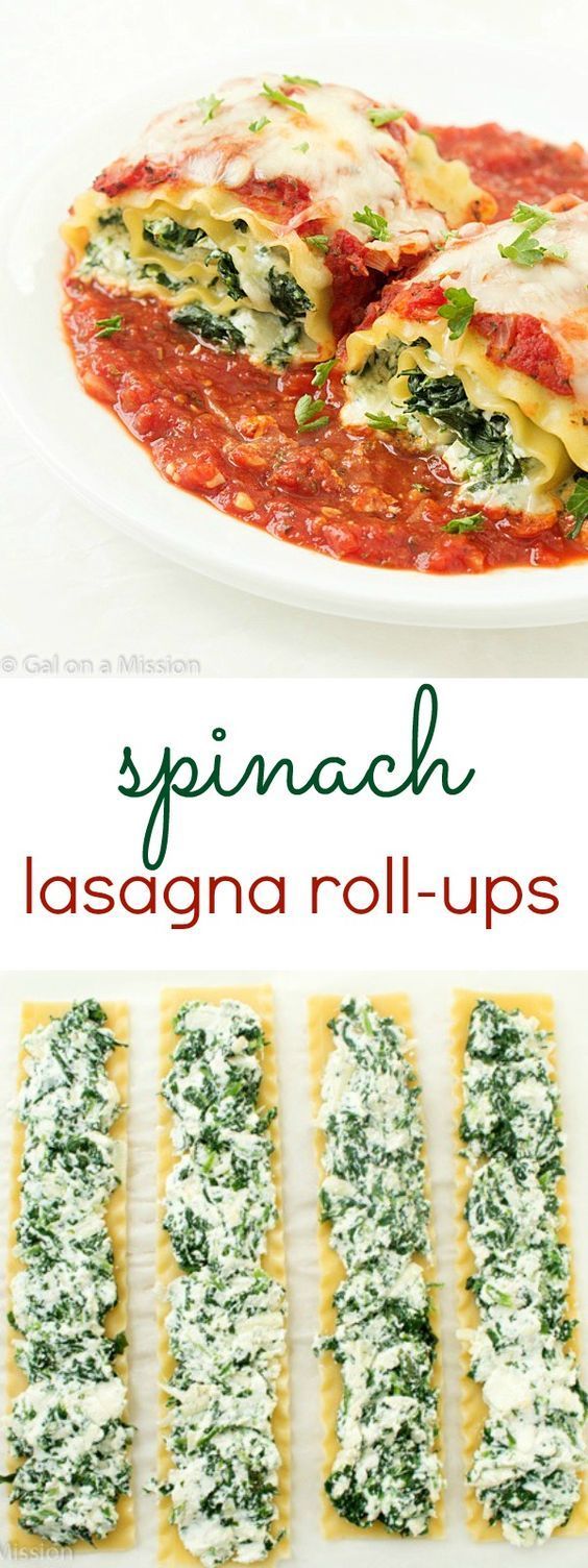 Spinach Lasagna Roll-Ups Recipe Spinach Lasagna Roll-Ups Recipe