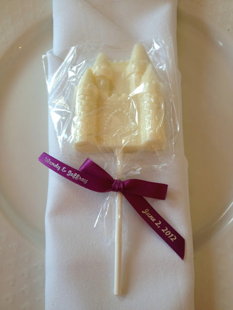 Disneyland Wedding - White Chocolate Castle Favors