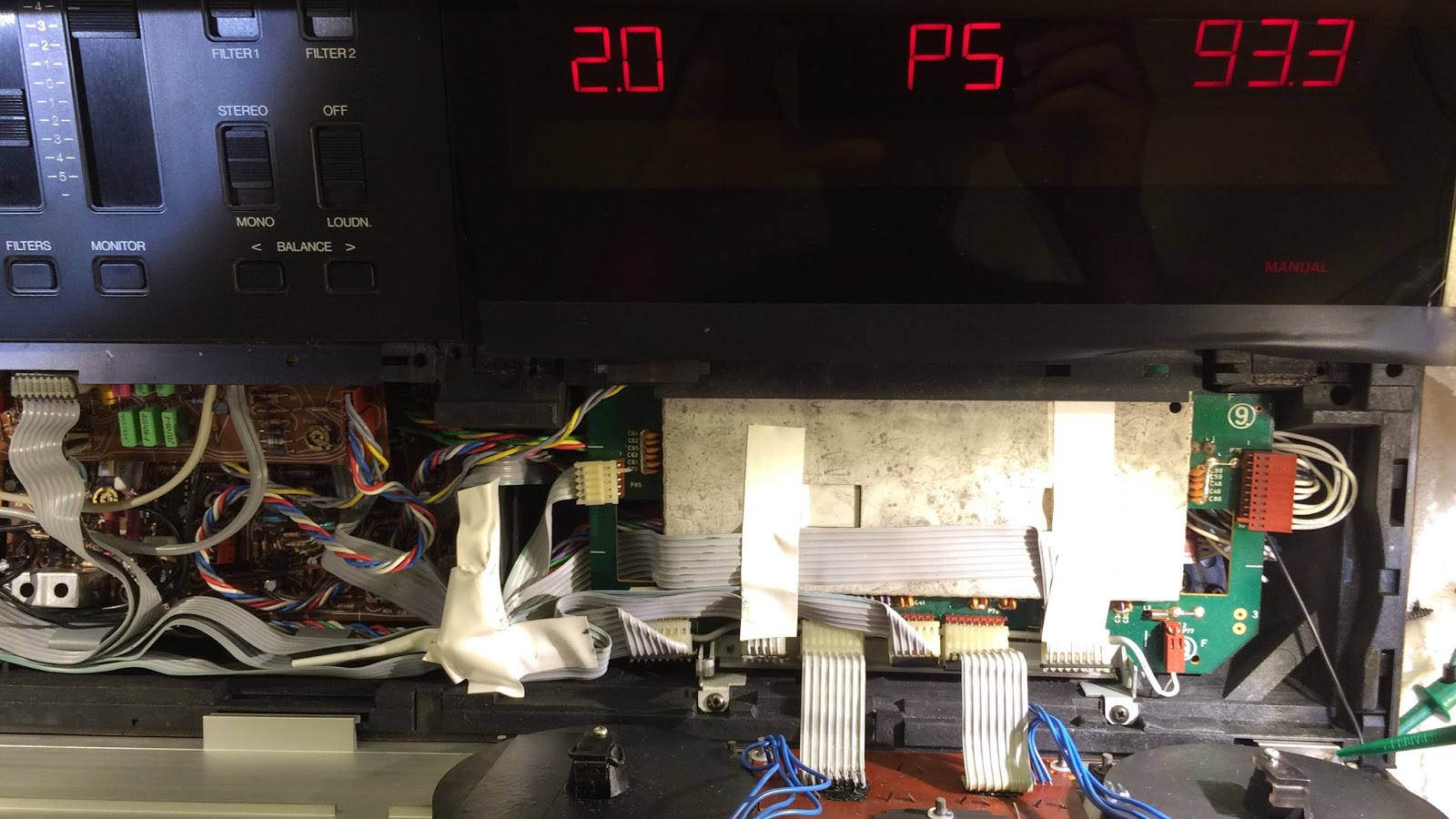 beolover Beomaster 8000 Test of Repaired Front Panel Ribbon Cables