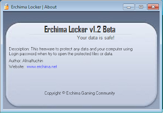 Erchima Locker v1.2 Beta Lock and Protect files and folder with password