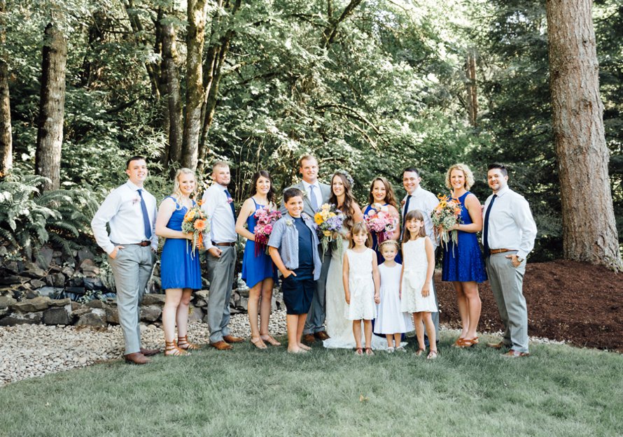 Oregon Wildflower Backyard Wedding by Something Minted Photography