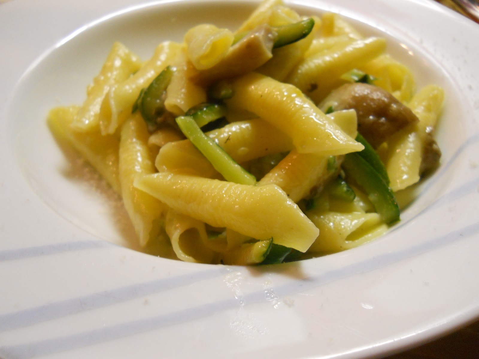 Alcune ricette Garganelli, porcini e zucchine