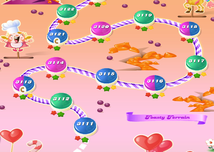 Candy Crush Saga level 3111-3125 Candy Crush Saga level 3111-3125
