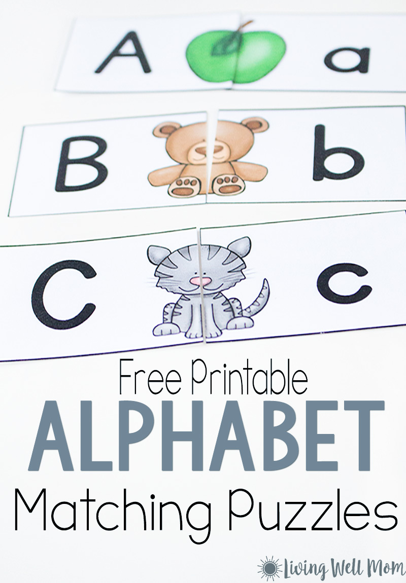 Musings of an Average Mom Alphabet printables