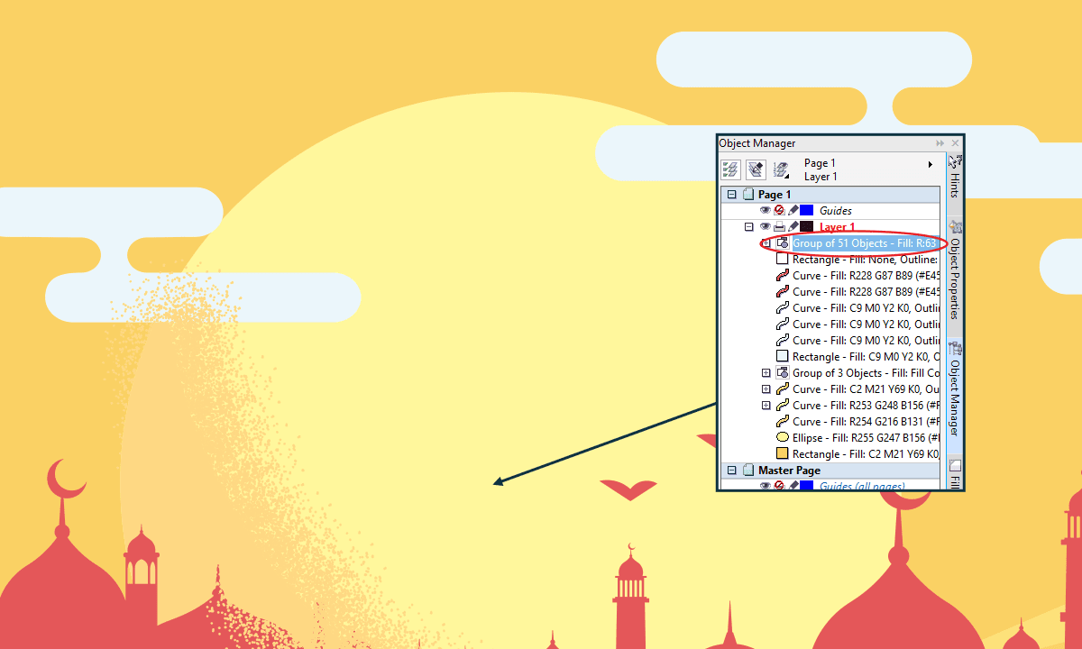 Tutorial Powerclip Tools Efek Grain and Noise di CorelDRAW - Tutorial Powerclip Tools