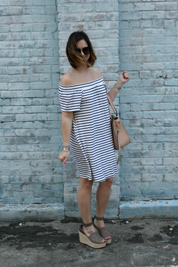 style on a budget, spring style, mom style, how to style a swing dress