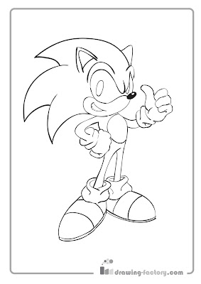 Cartoons Coloring Pages: Sonic Coloring Pages