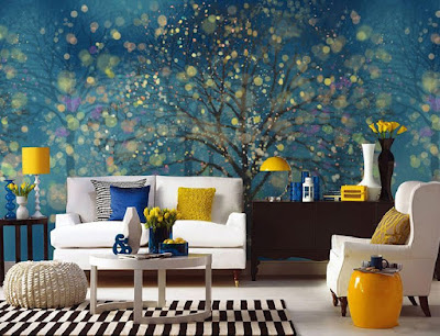 3D wallpaper images for living room walls in modern home 2018