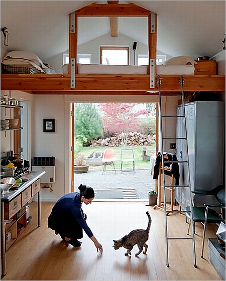 refresheddesigns.: converting a garage into living space