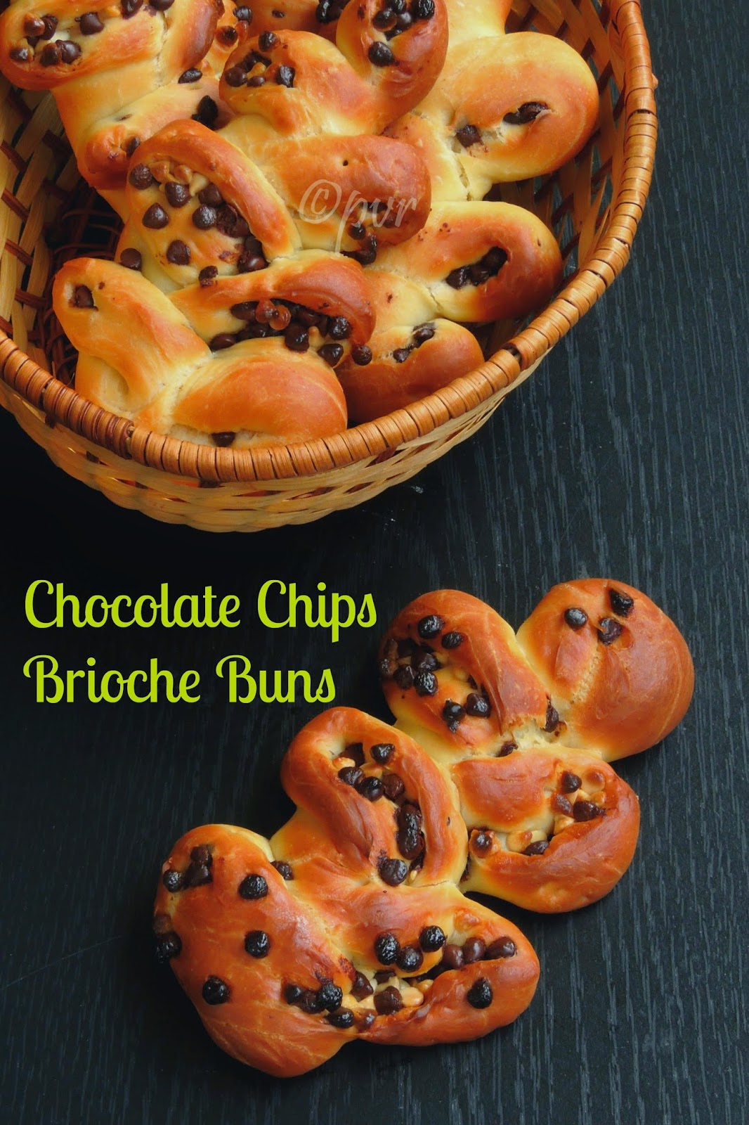 Priya's Versatile Recipes Chocolate Chips Brioche Buns