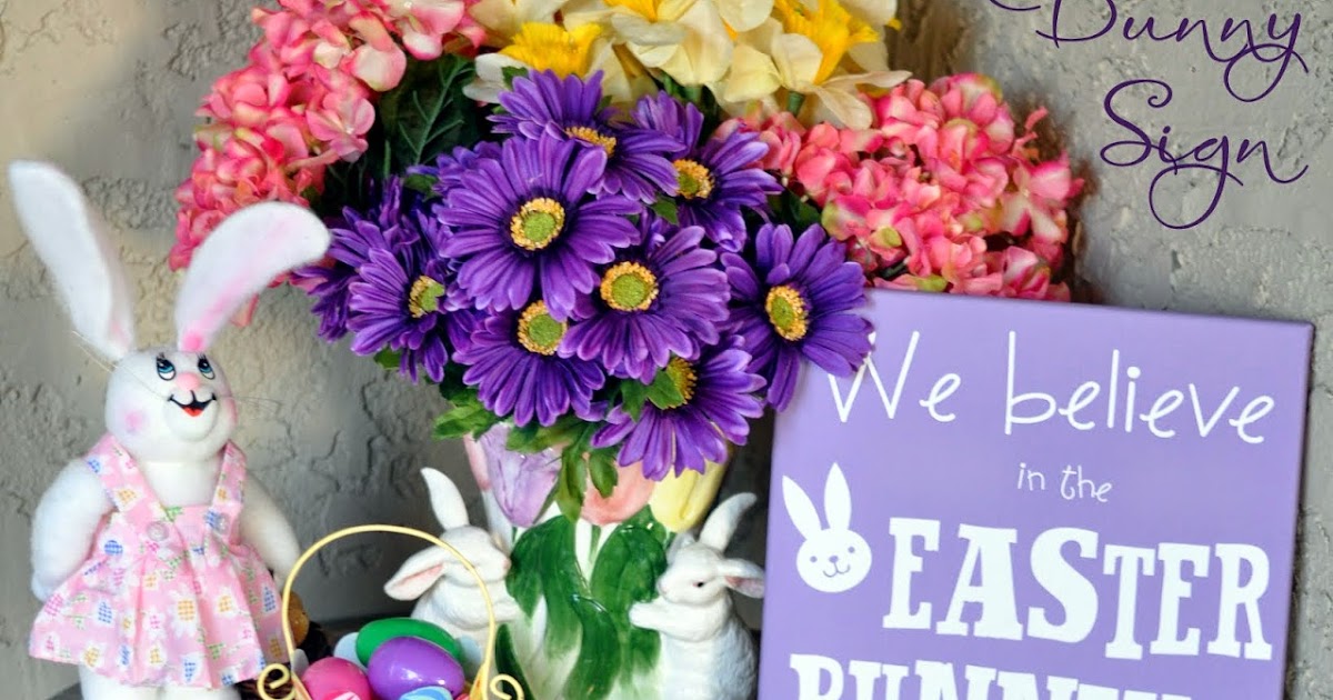 a little about A LOT Spring Decor & Easter Bunny Sign
