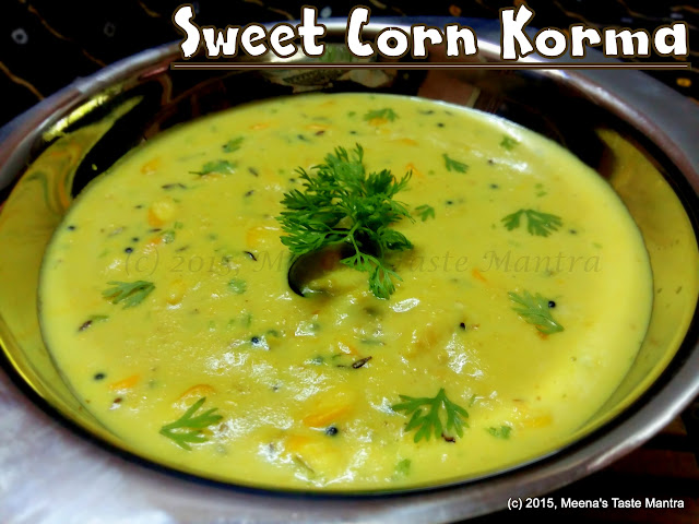 Sweet Corn Korma