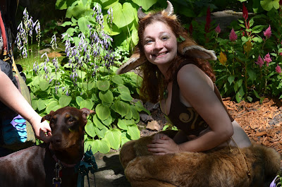My Jenny impersonating the Wood Nymph Photo by Trisha Field