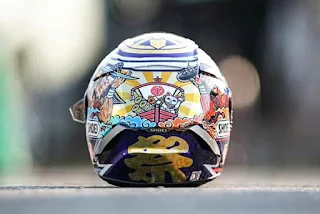 Inilah Helm Marc Marquez Spesial Japan