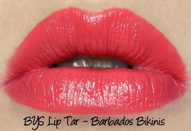 BYS Lip Tar - Barbados Bikinis Swatches & Review