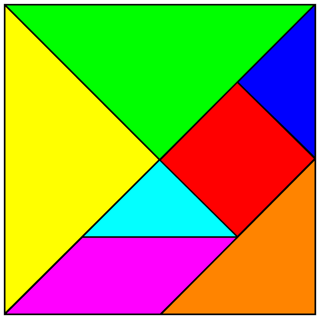 Танграм квадрат для дошкольников