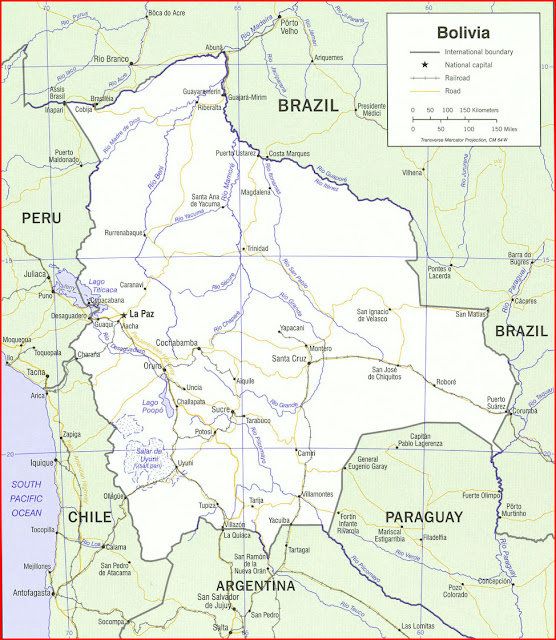 image: Bolivia Political Map