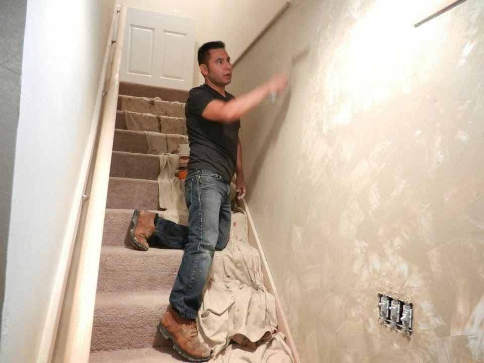 Herrera's Textures & Finishes Texturing over Paneling!