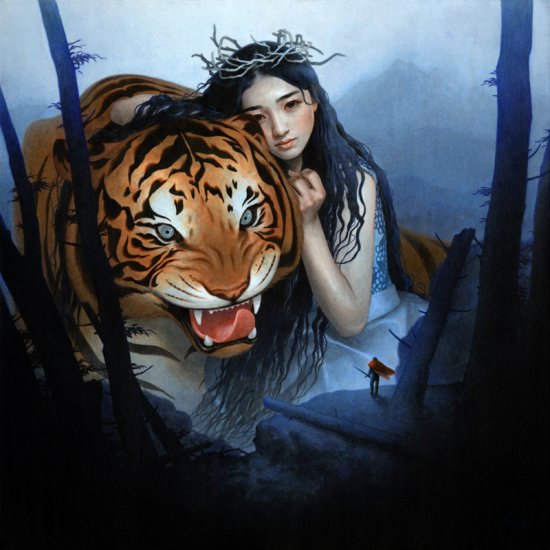 As surreais e oníricas pinturas tradicionais de Tran Nguyen Tran Nguyen deviantart pinturas ilustrações tradicionais surreais fantasia sonhos mulheres feminilidade