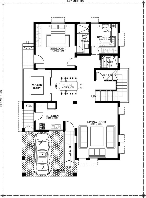 Modern 2 Storey House Designs And Floor Plans