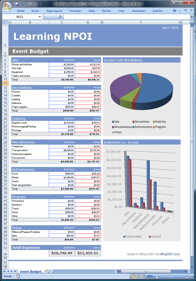 excel report template excel report templates